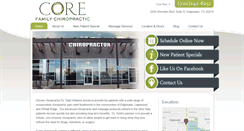Desktop Screenshot of corefamilychiro.com